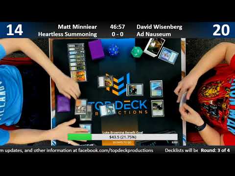 Modern w/ Commentary 7/10/18: Matt Minniear (Heartless Summoning) vs. David Wisenberg (Ad Nauseam)