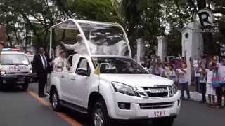 Pope Francis leaves Malacañang