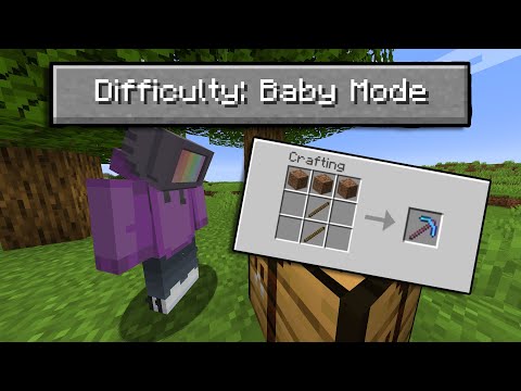 I beat Minecraft on "Baby Mode" Difficulty...
