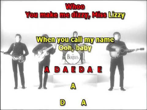 Dizzy Miss Lizzy  Beatles Mizo Lead Vocal lyrics chords