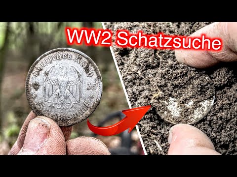 Riskante Schatzsuche an der Ostfront nach Weltkriegs Überresten (WW2 Wald Sondeln m. Metalldetektor)