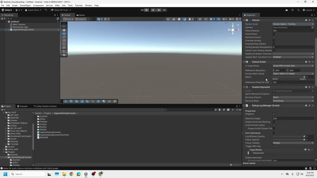 How to use in game debug console asset unity
