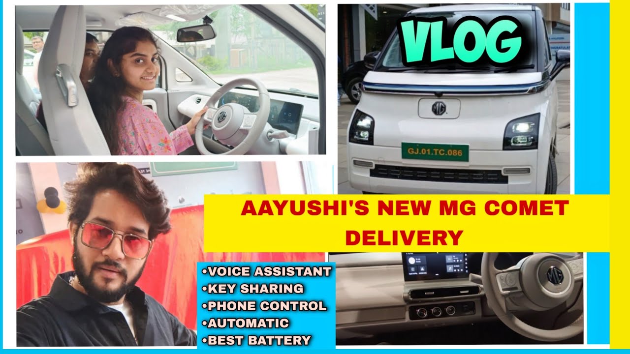 New MG Comet Delivery | New Car Reveal Vlog" | Features & More | Satyaraj 007