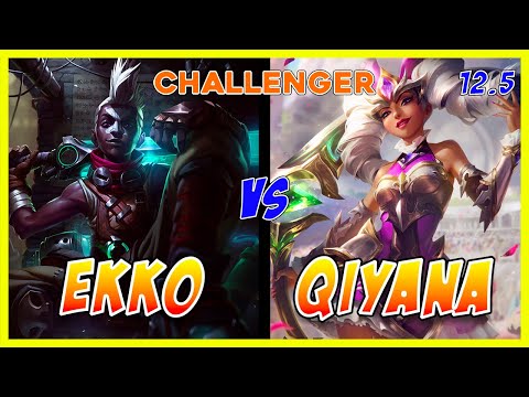 Ekko MID vs Qiyana | Challenger | Patch 12.5 | League of Legends Pro Player Gameplay