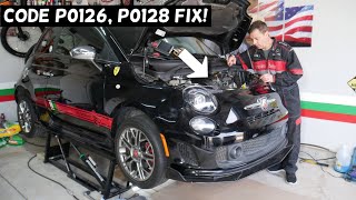 FIAT 500 CODE P0126 P0128 COOLANT THERMOSTAT, FIAT 500 ABARTH CODE P0126 P0128