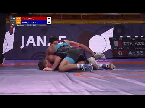 Zagreb Open 2023. FS 70KG Qual. K. Gadzhiyev(AZ) 🇦🇿-  G. Talamo(FRA) 🇫🇷