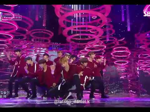 180610 인기가요 wannaone 워너원 켜줘 Light 강다니엘 Kangdaniel cut