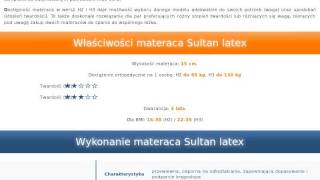 Materac Sultan latex Materasso Amadu.pl