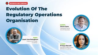 Evolution of the Regulatory Operations Organisation — Recording from the 31.07 live session