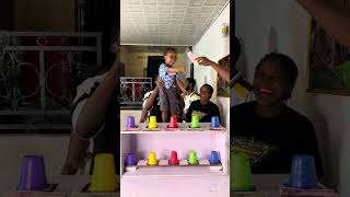 SEE THE BEST & LUCKIEST PLAYER IN THIS VERY FUNNY & ENTERTAINING FAMILY CUP COLOR MATCHING CHALLENGE