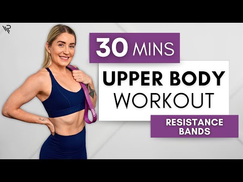 30 Min Upper Body & Abs Resistance Bands Workout (Beginner Friendly) No Repeats