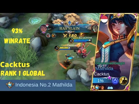 MATHILDA DAMAGE BUILD ❗| GAMEPLAY MATHILDA TOP 1 GLOBAL BY Cacktus | MOBILE LEGENDS : BANG BANG