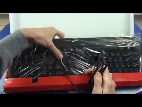 Клавиатура Genius KB-210 - распаковка