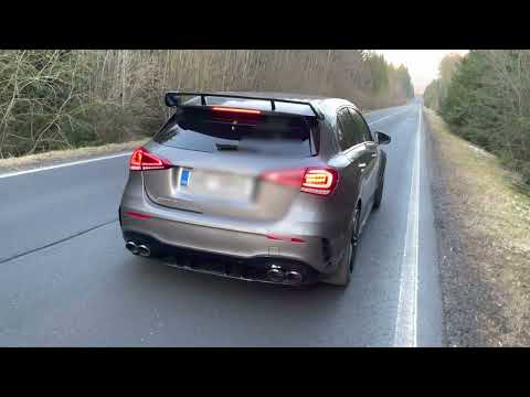 Mercedes A45s AMG - Akrapovic exhaust sound - OPF