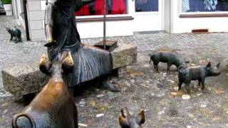 preview picture of video 'Whimsical Fountains of Wangen im Allgäu, Germany'