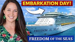 Freedom of the Seas Embarkation Day 🚢 | Full Ship Tour + Interior Room Review | Royal Caribbean