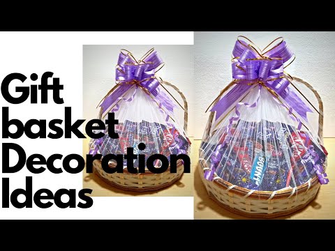 How To Decorate Gift Basket Birthday Surprise Chocolate Basket Gift Basket Packing Ideas