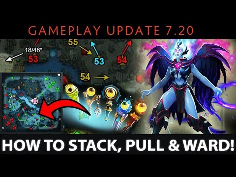 ALL TIMINGS - How to Stack, Pull & Ward in 7.20 - Dota 2 NEW Patch Update Guide