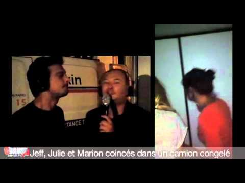 Jeff, Julie et Marion coincés dans un camion congelé - C'Cauet sur NRJ