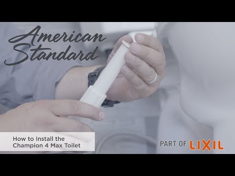 How To Install An American Standard Champion 4 Toilet