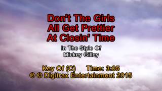 Mickey Gilley - Don&#39;t The Girls All Get Prettier At Closing Time (Backing Track)