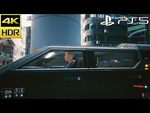 Woman Afraid - Cyberpunk 2077 Free Roam (PS5) 4K HDR Gameplay Walkthrough
