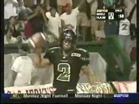 Timmy Chang and Hawaii comeback win over Michigan State (12/4/2004)