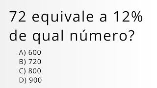 🧠TREINE SEU CÉREBRO COM QUESTÃO DE PORCENTAGEM   -  MATEMÁTICA BÁSICA