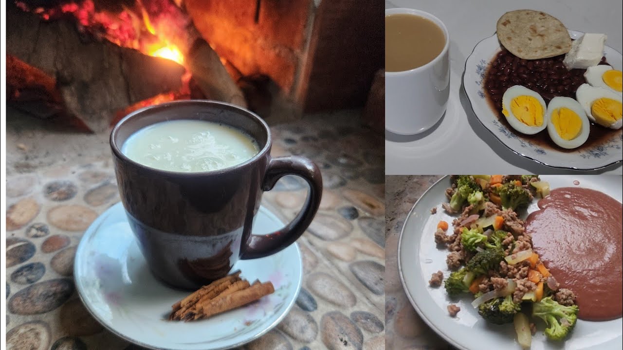 Bebida y comida ideal para este tipo de clima.