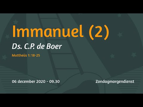 Zondagmorgendienst Mattheüs 1 - Ds. C.P. de Boer