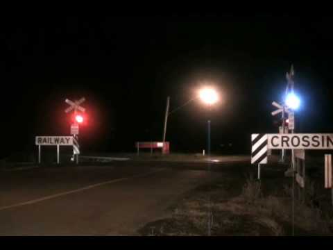 QRN Freight Train at Midnight - Australian Trains, Victoria