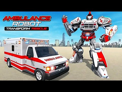 Ambulance Robot Car Transform Gameplay