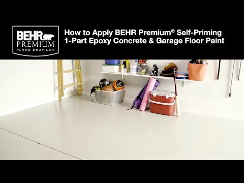 How to Apply BEHR Premium® Self-Priming 1-Part Epoxy Concrete & Garage Floor Paint