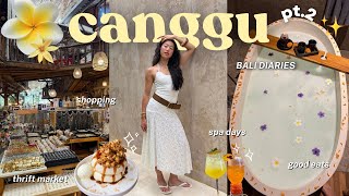 Travel vlog - DAYS IN MY LIFE IN BALI 🥥 come shopping with me, thrifting, markets, spa days, food | CANGGU VLOG