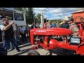 Red Blue And Green Tractors Sell At Auction