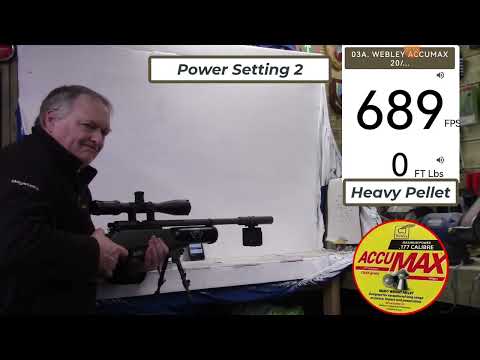 The Electronic Daystate Air Wolf - Power adjustment & Pellet Results