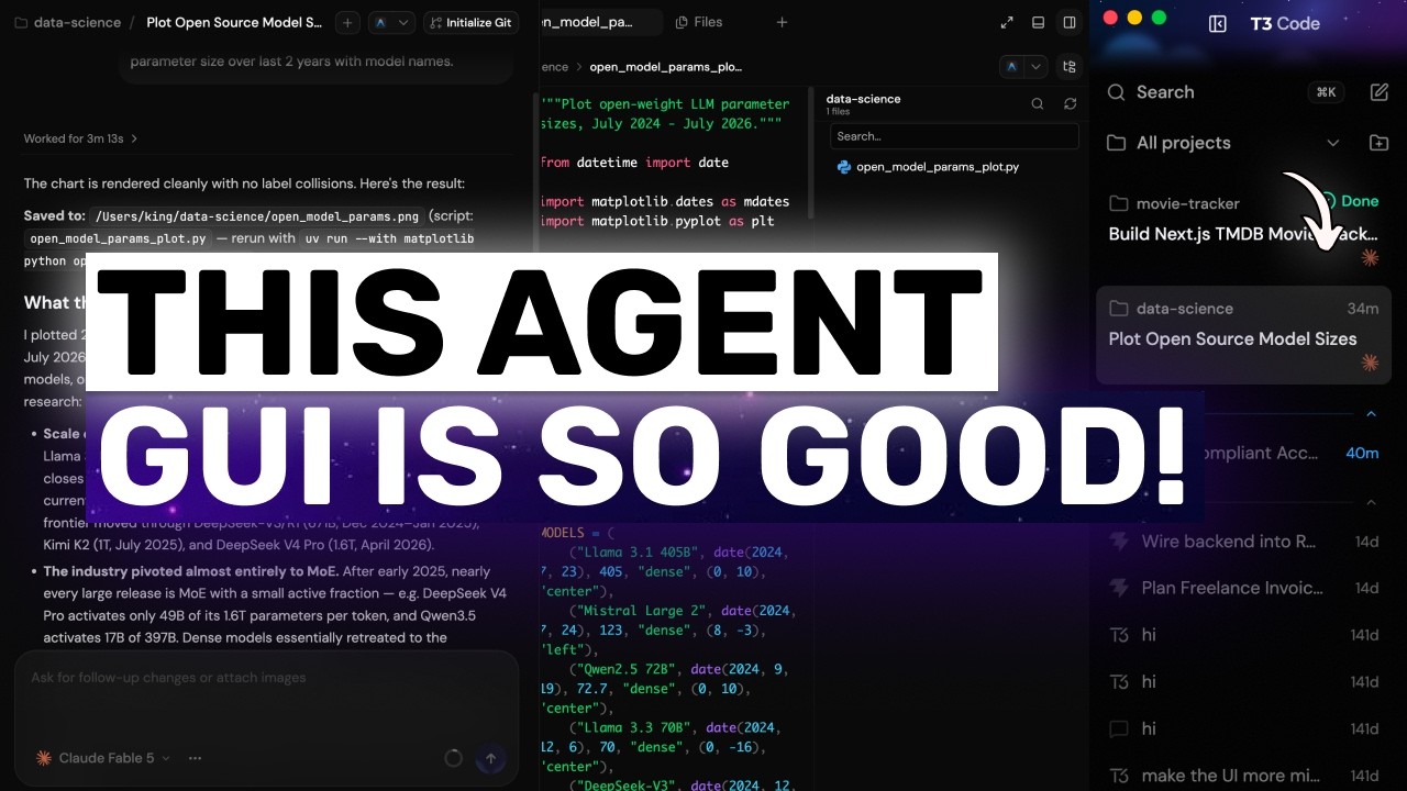 T3 Code V2 + Claude,Codex: YOU'RE MISSING OUT ON ONE OF THE BEST Agentic GUI Experiences RIGHT NOW!