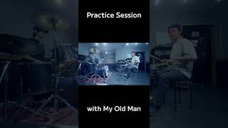 Practice Session with My Old Man🥁 #ドラム #shorts #drums #drummer #ドラム好き
