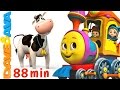 Farm Animals Train Learn Farm Animals Animal Sounds Educational Videos From Dave And Ava