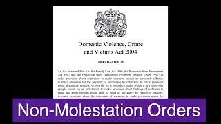 Non-Molestation Order and Procedure