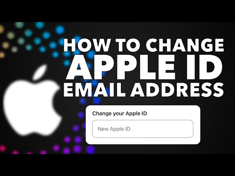 How to CHANGE your APPLE ID to any NEW EMAIL Address!