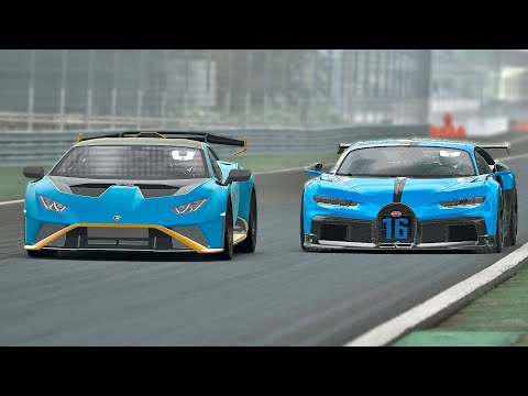 Lamborghini Huracan STO vs Bugatti Chiron Pur Sport at Monza