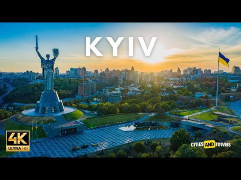 Kyiv (Kiev), Ukraine 🇺🇦 in 4K ULTRA HD 60FPS | Video by Drone | Before War