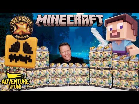 12 Treasure X Minecraft Overworld Mine & Craft Characters Adventure Fun Toy review!