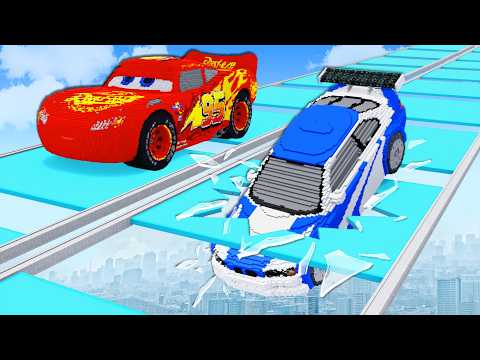 CARS vs SQUID GAME #4 | GLASS BRIDGE in Teardow