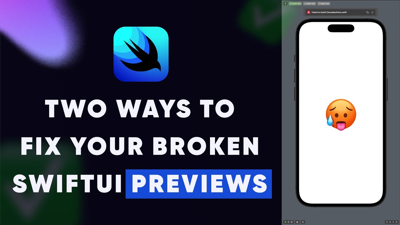 Two ways to fix your broken SwiftUI Previews