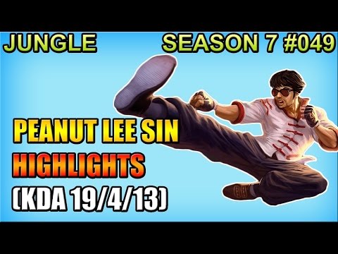 SKT T1 Peanut LEE SIN vs REK'SAI Jungle - Patch 6.23 KR Ranked