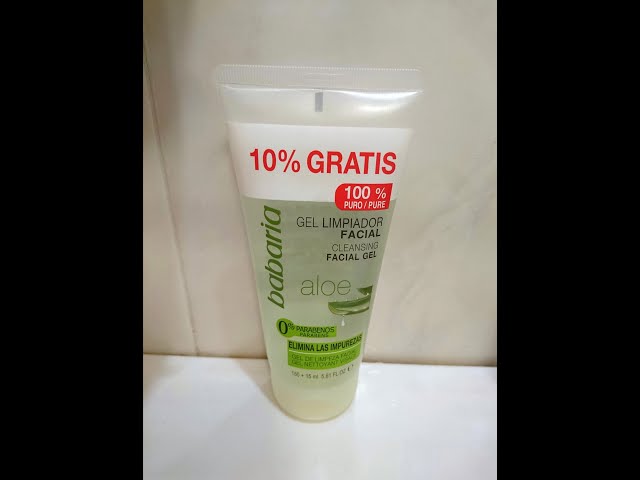 Vídeo relacionado con Babaria - Exfoliante Facial Con Aloe Vera 100ml, Elimina Células Muertas e Impurezas | Gel Limpiador Facial Con Particulas Exfoliantes Biodegradables | Limpiadores Faciales 100% Vegano