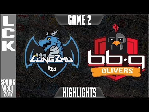 LongZhu Gaming vs bbq Olivers Highlights Game 2 - LCK Week 8 Day 1 Spring 2017 LZ vs BBQ G2
