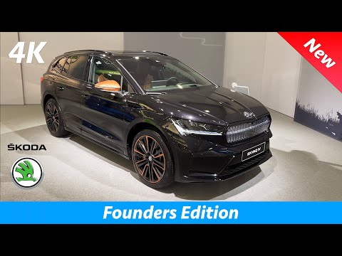 Škoda Enyaq Founders Edition 2022 - First FULL Review in 4K | Exterior - Interior (details), Price